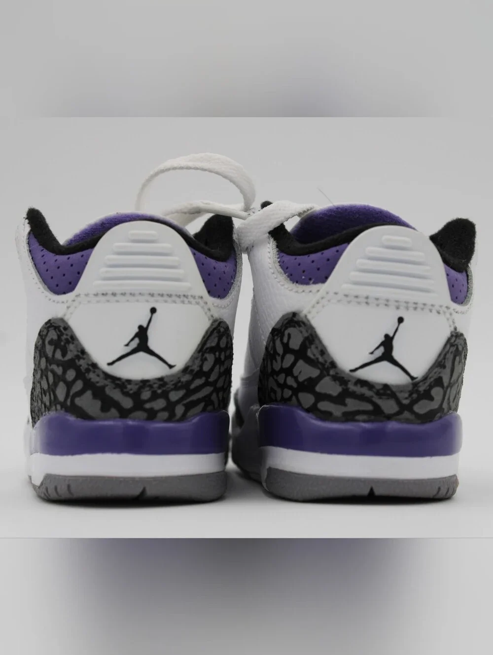 Jordan 3 Retro TD Dark Iris White Purple Size 5C